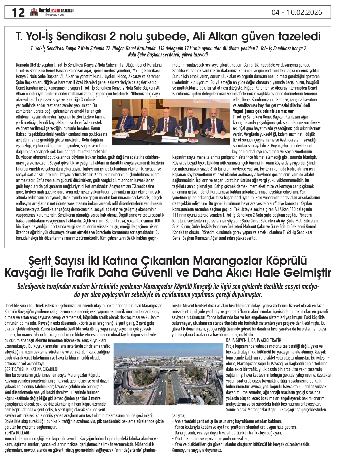 ÜRETİCİ HABER GAZETESİ   04.02.2026