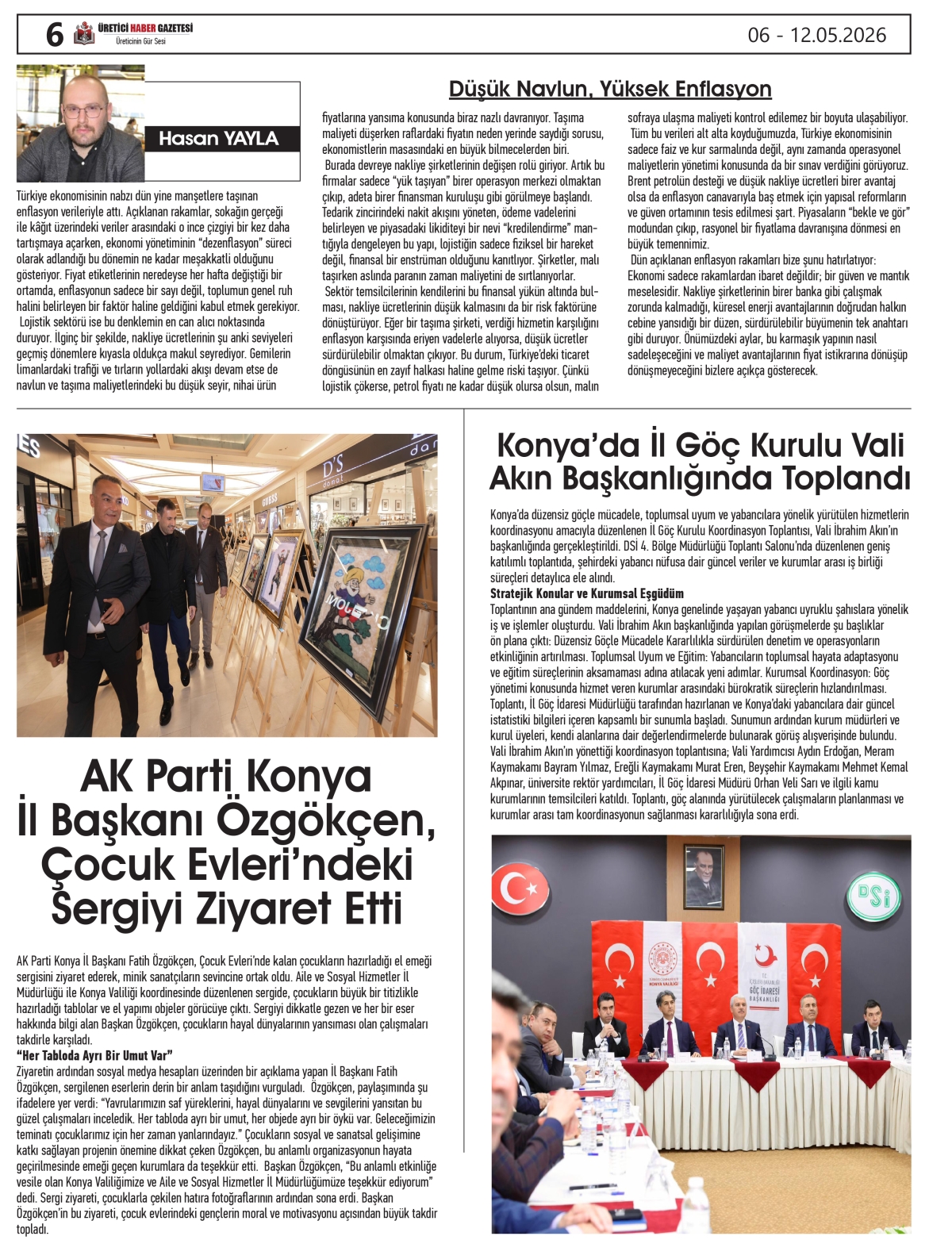 ÜRETİCİ HABER  GAZETESİ     06.05.2026