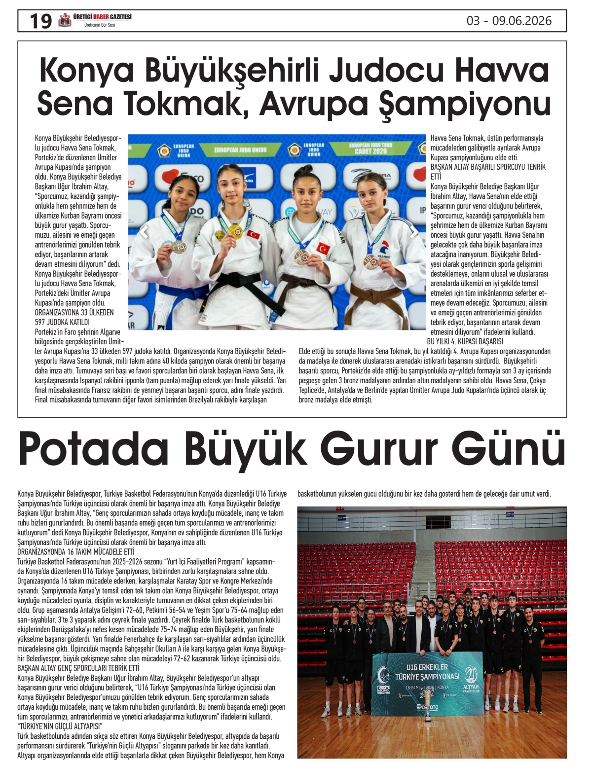 ÜRETİCİ HABER  GAZETESİ  03.06.2026