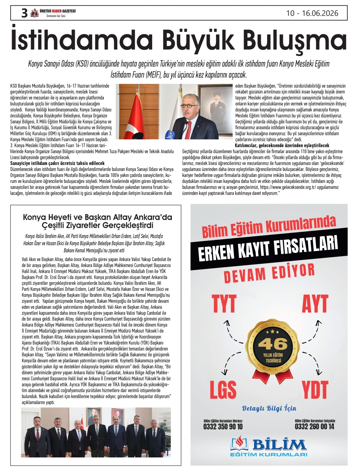ÜRETİCİ  HABER  GAZETESİ  10.06.2026