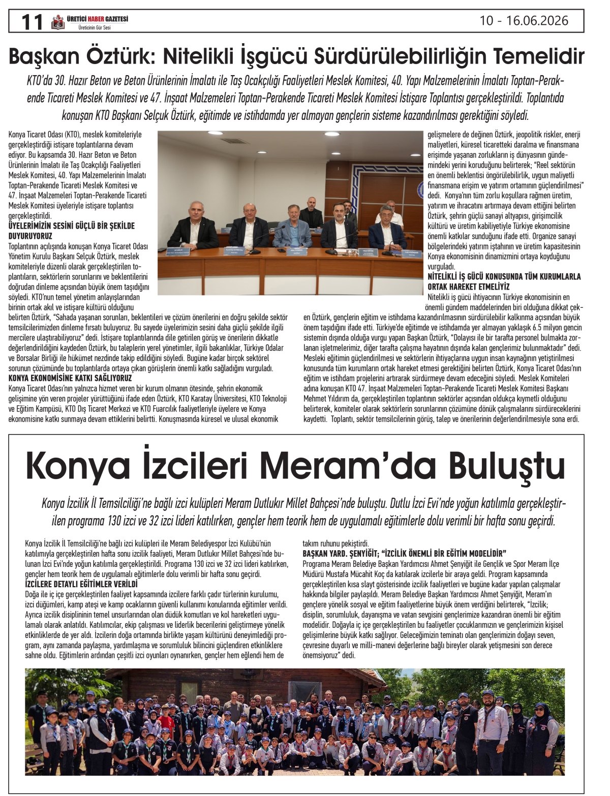 ÜRETİCİ  HABER  GAZETESİ  10.06.2026
