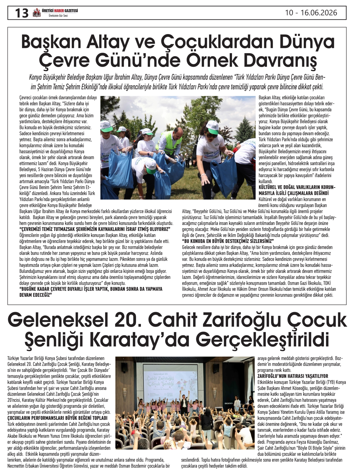 ÜRETİCİ  HABER  GAZETESİ  10.06.2026
