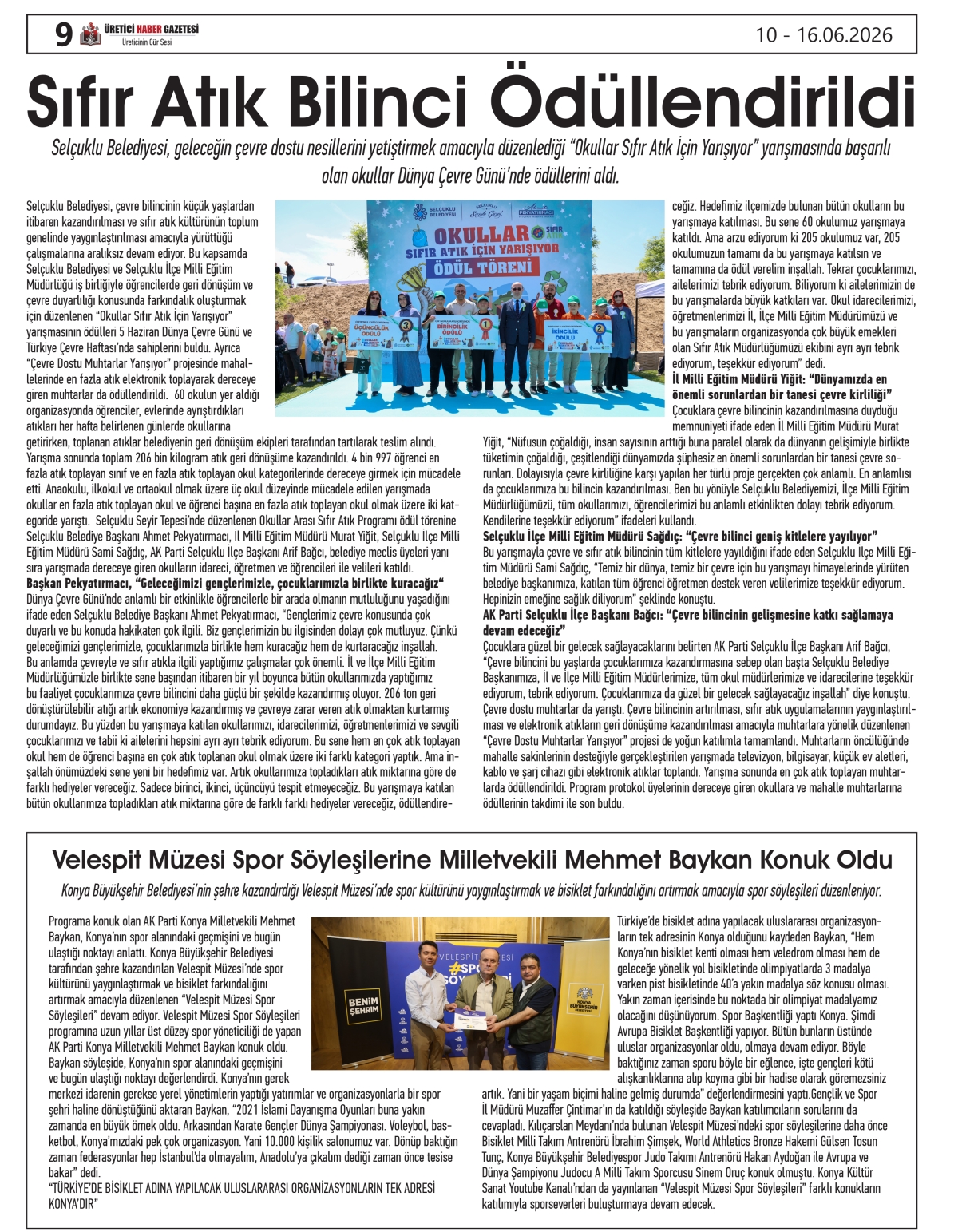 ÜRETİCİ  HABER  GAZETESİ  10.06.2026