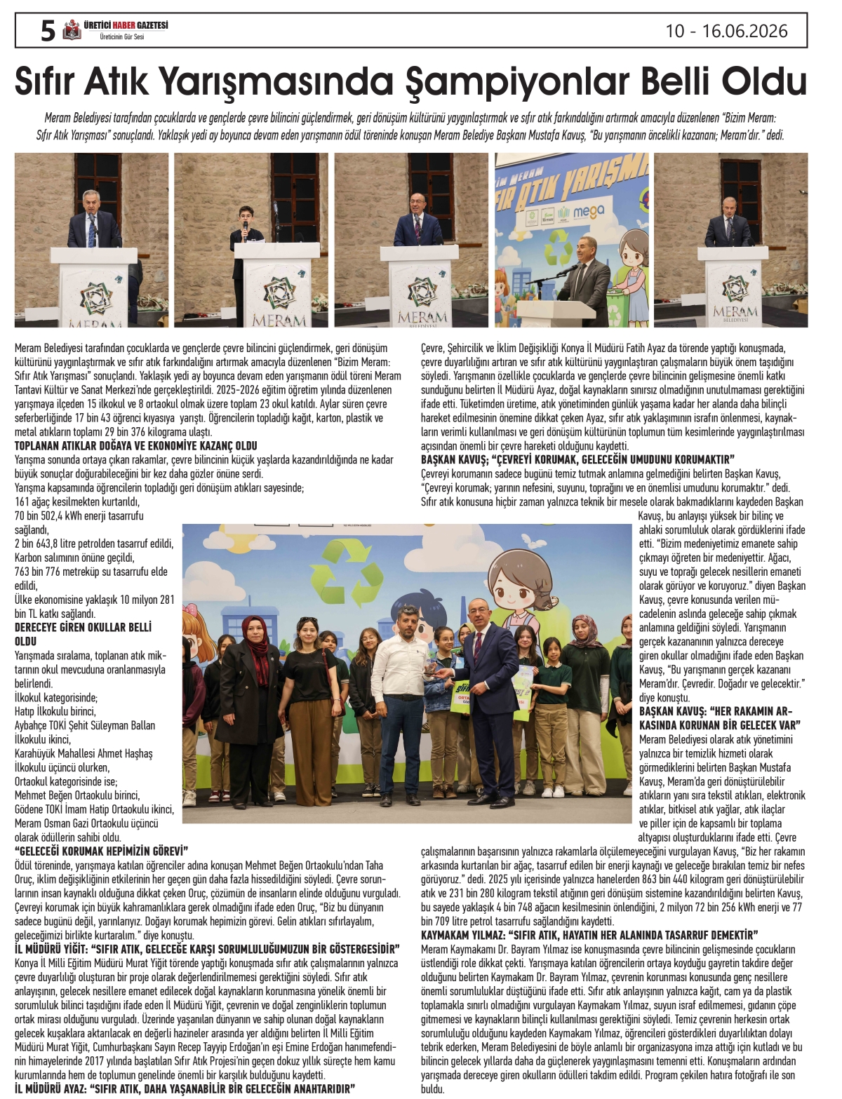 ÜRETİCİ  HABER  GAZETESİ  10.06.2026