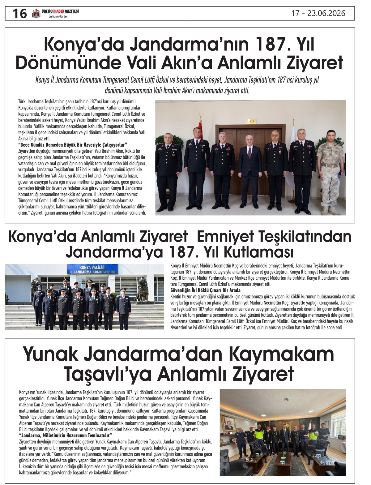 ÜRETİCİ  HABER  GAZETESİ  17.06.2026