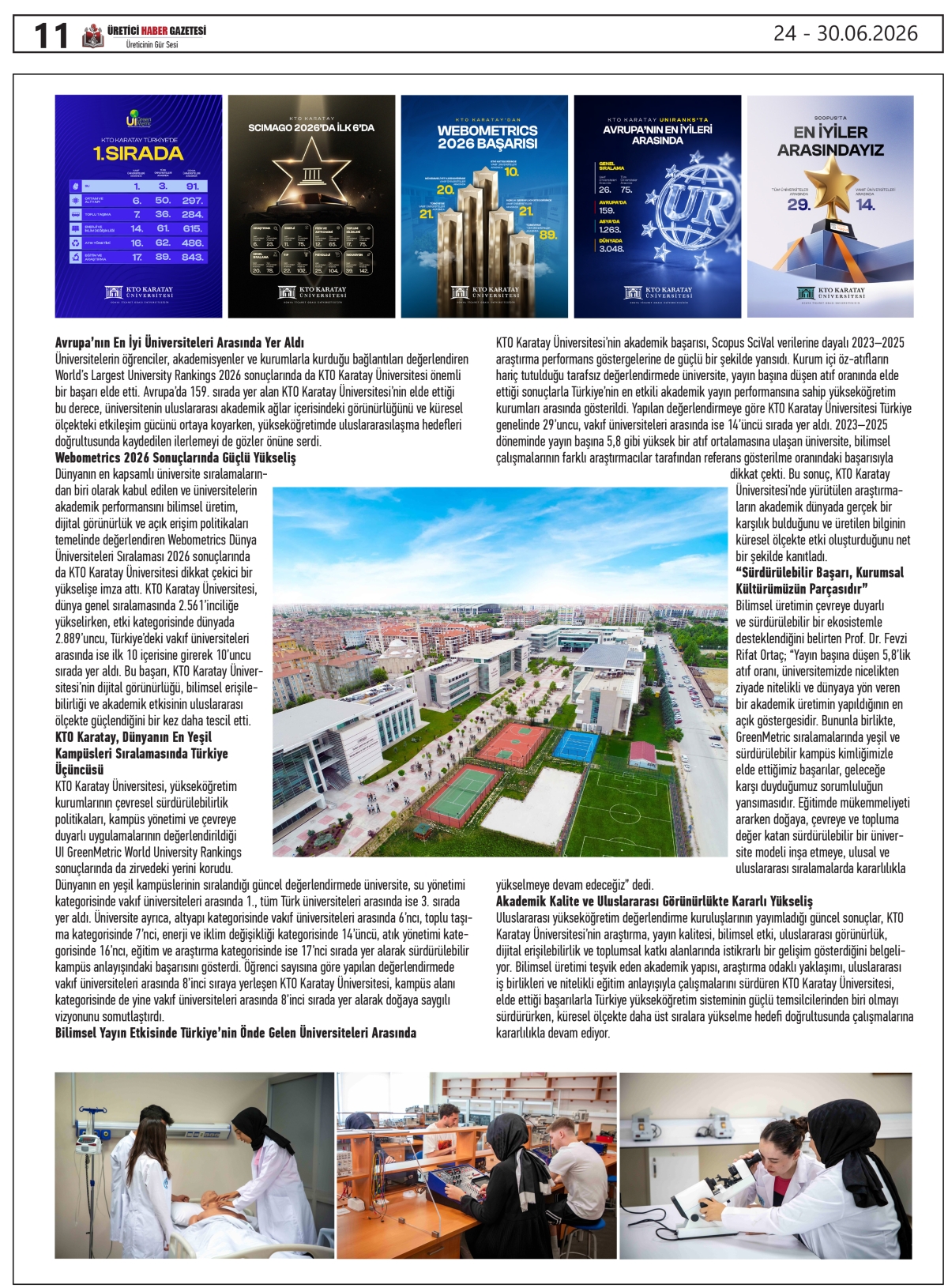ÜRETİCİ HABER  GAZETESİ  24.06.2026
