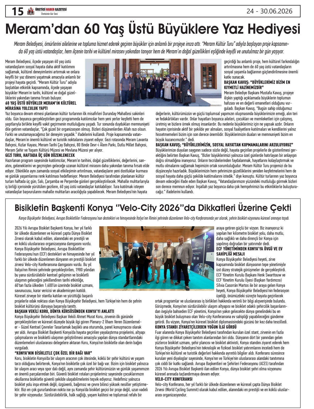ÜRETİCİ HABER  GAZETESİ  24.06.2026