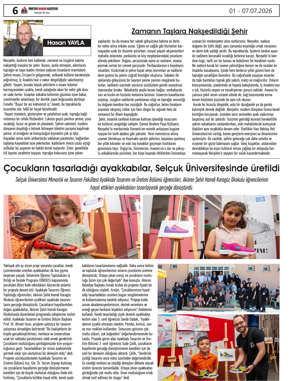 ÜRETİCİ  HABER  GAZETESİ  01.07.2026