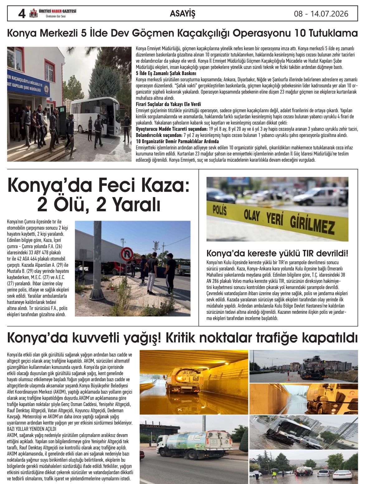 ÜRETİCİ  HABER  GAZETESİ  08.07.2026
