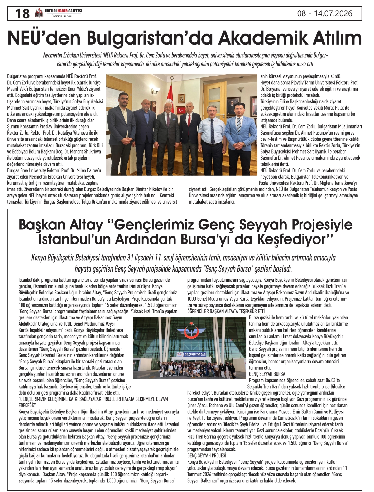 ÜRETİCİ  HABER  GAZETESİ  08.07.2026