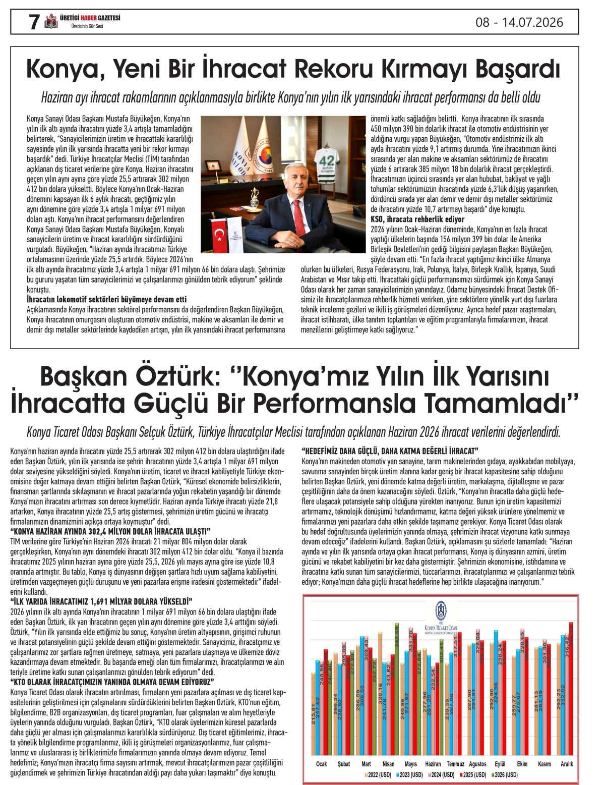 ÜRETİCİ  HABER  GAZETESİ  08.07.2026