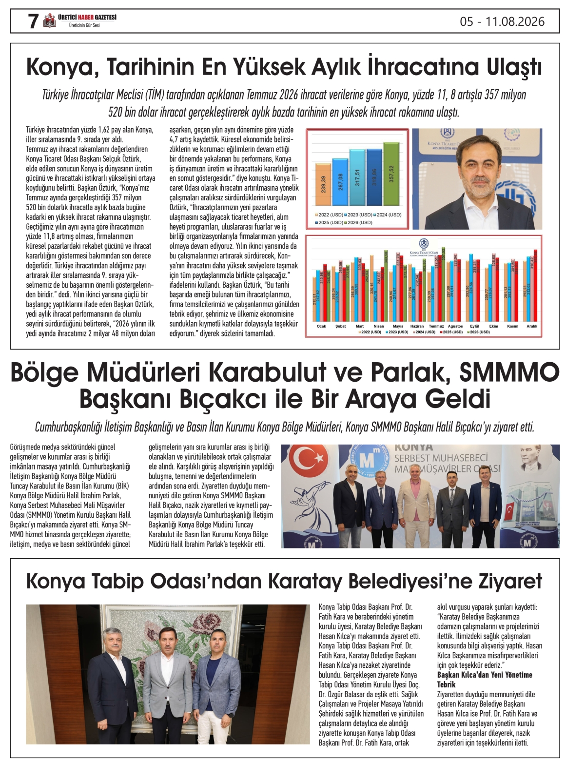 ÜRETİCİ HABER  GAZETESİ  05.08.2026