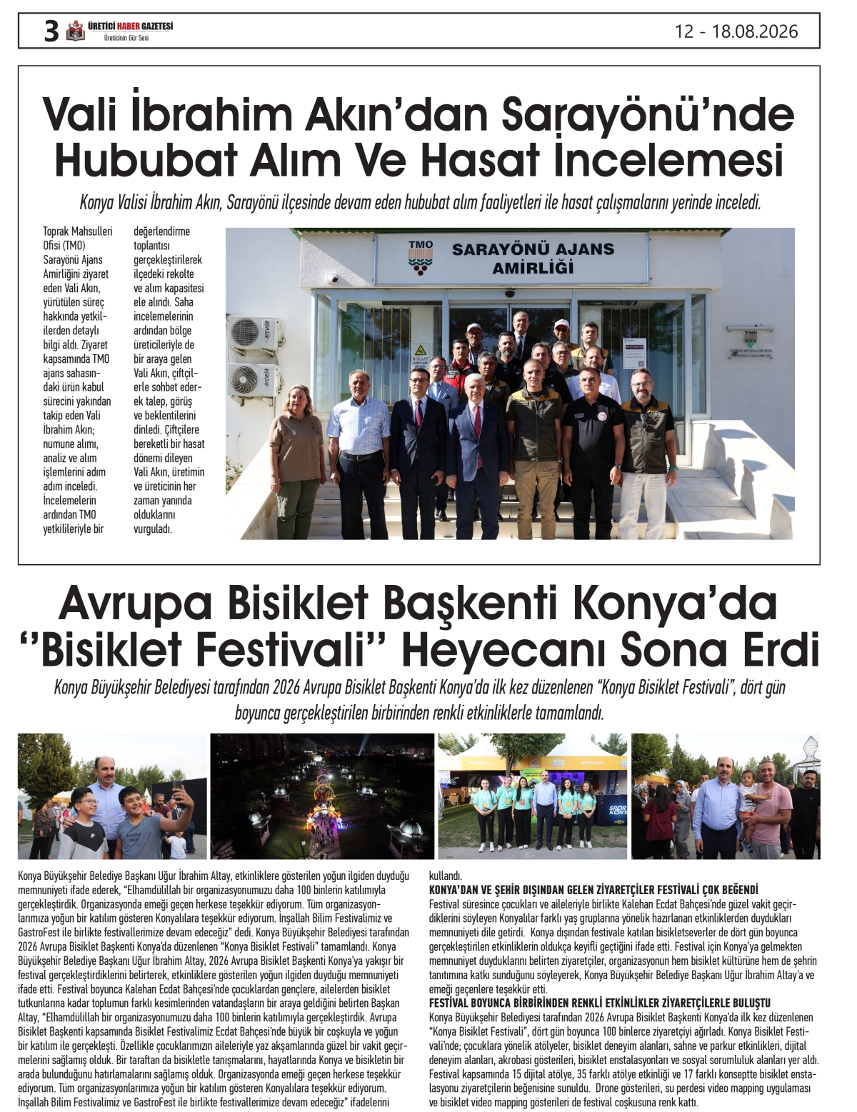 ÜRETİCİ HABER GAZETESİ 12.08.2026