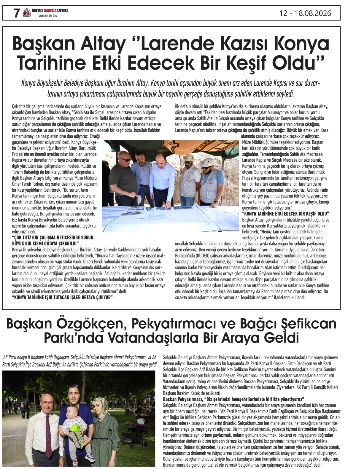 ÜRETİCİ HABER GAZETESİ 12.08.2026