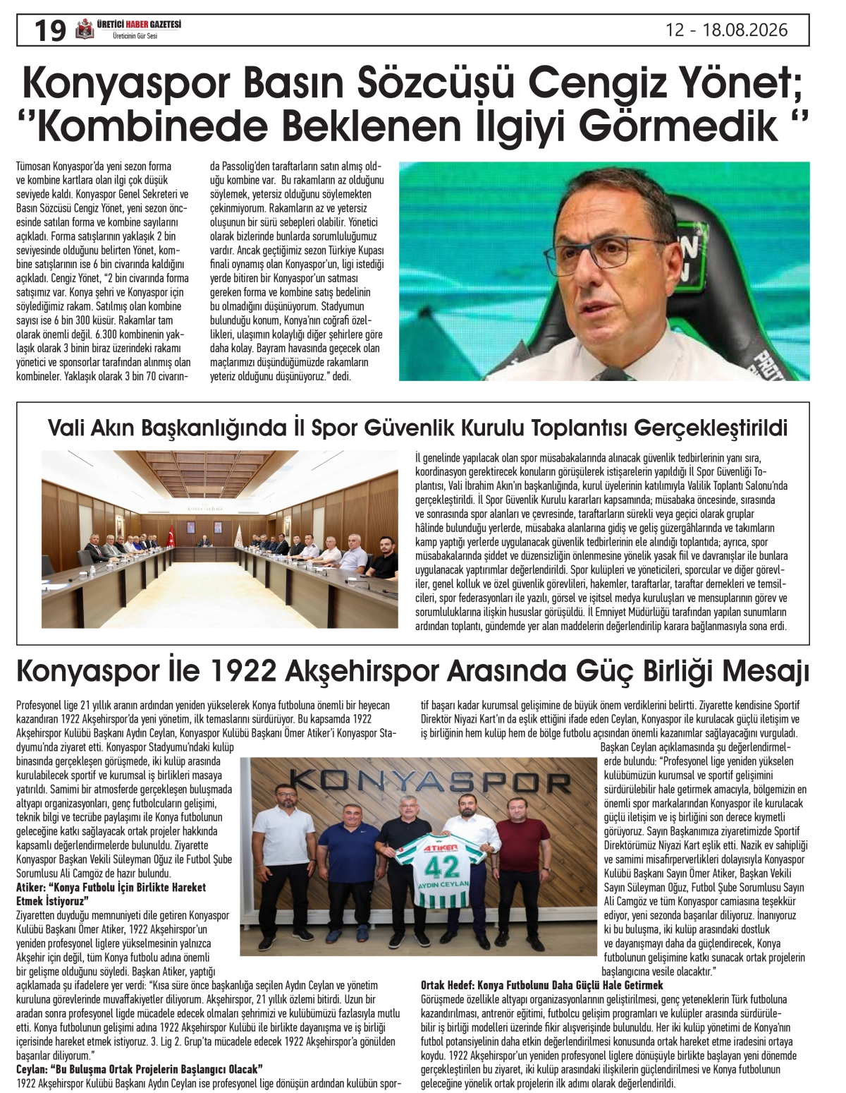 ÜRETİCİ HABER GAZETESİ 12.08.2026
