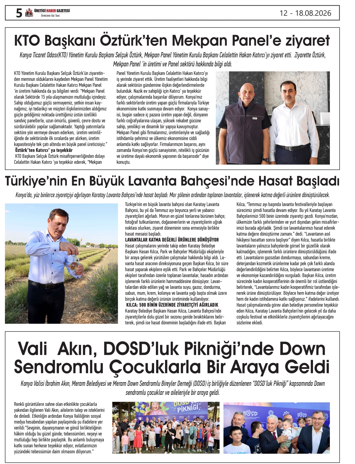 ÜRETİCİ HABER GAZETESİ 12.08.2026