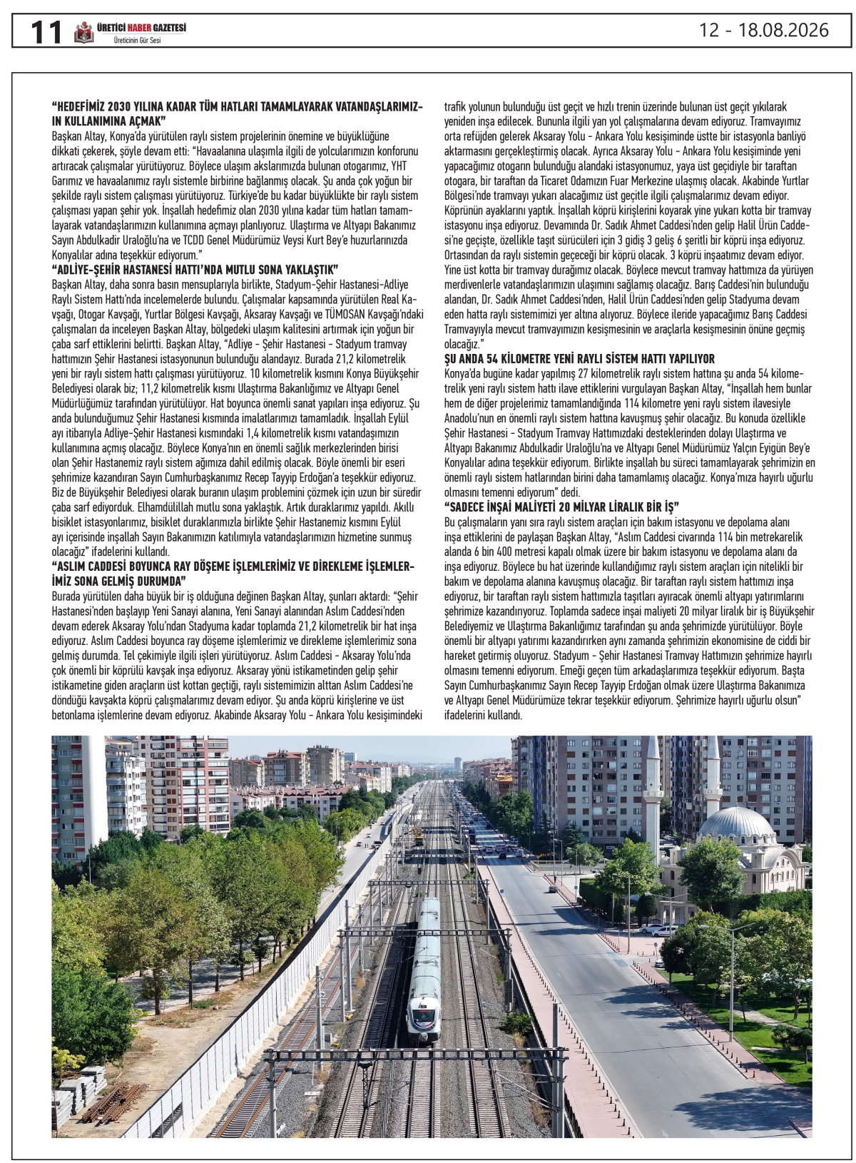 ÜRETİCİ HABER GAZETESİ 12.08.2026