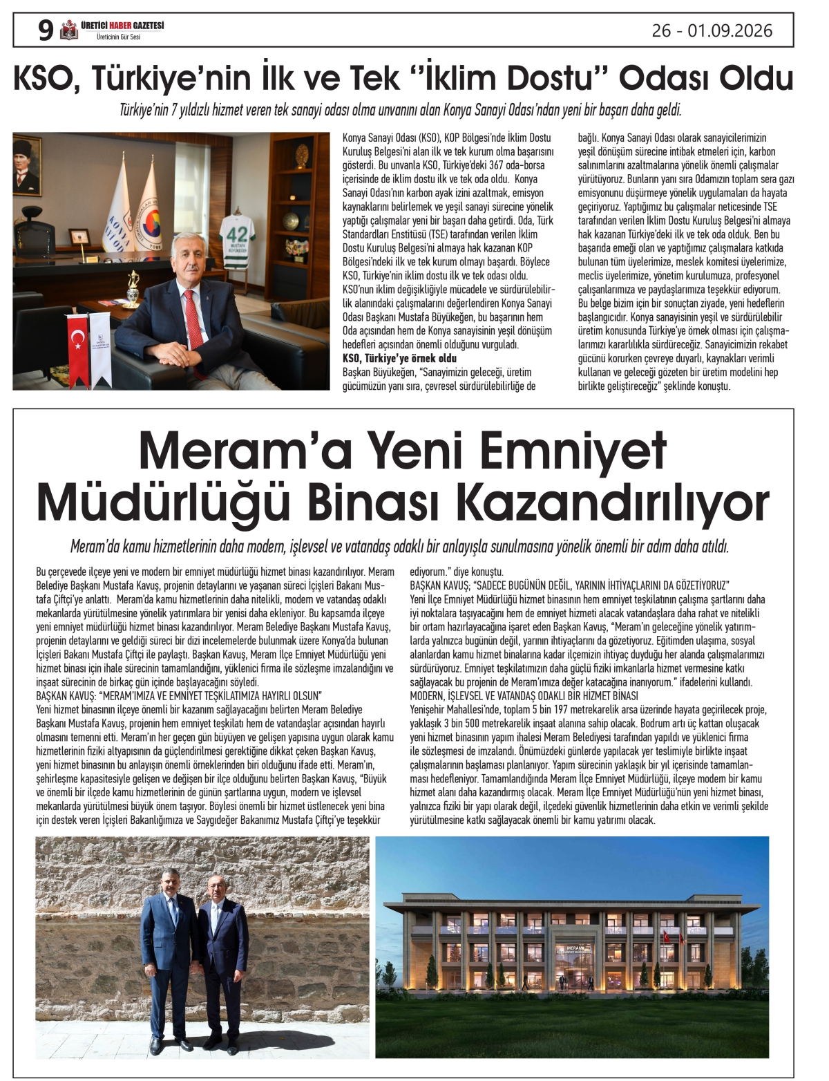 ÜRETİCİ  HABER  GAZETESİ  26.08.2026