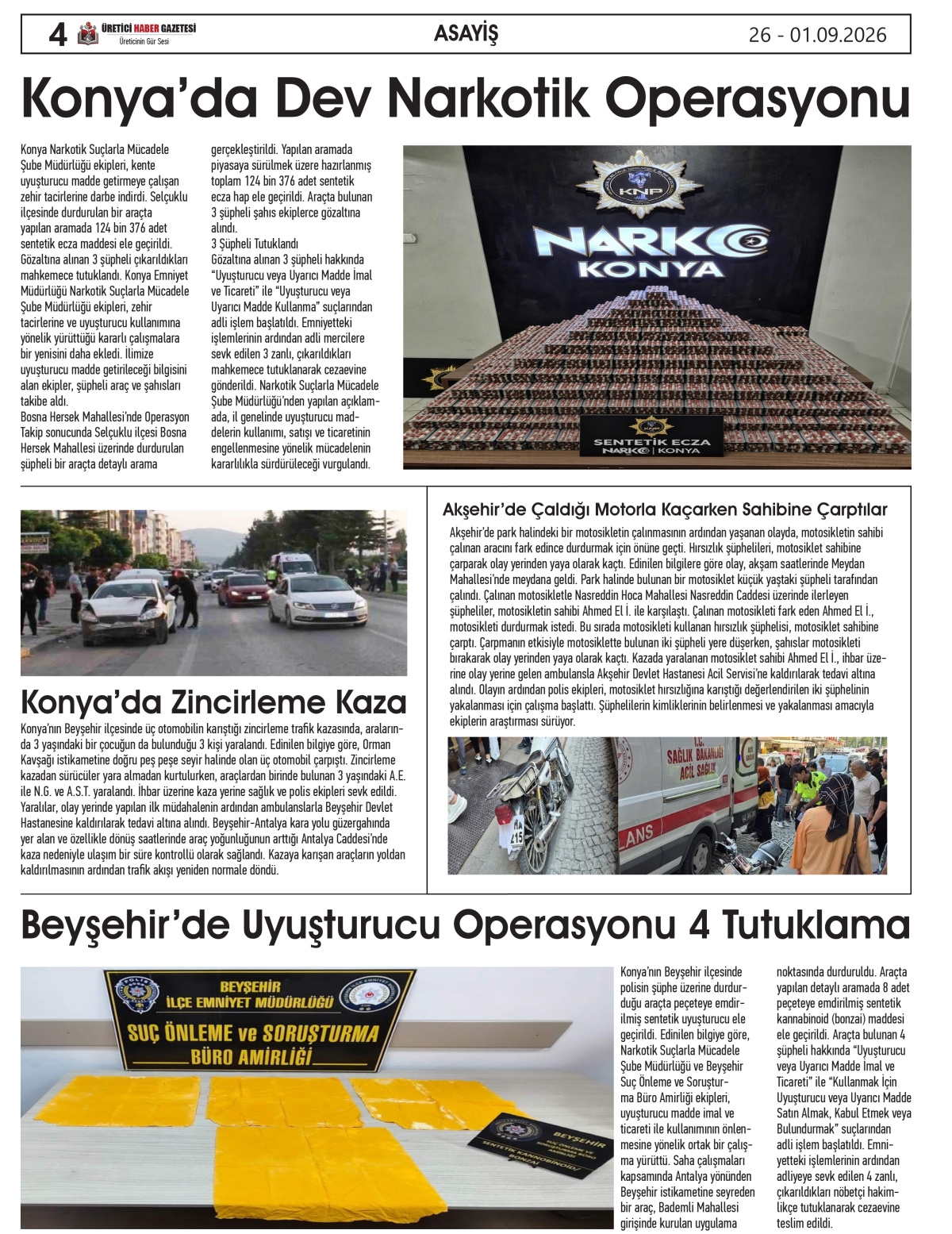 ÜRETİCİ  HABER  GAZETESİ  26.08.2026