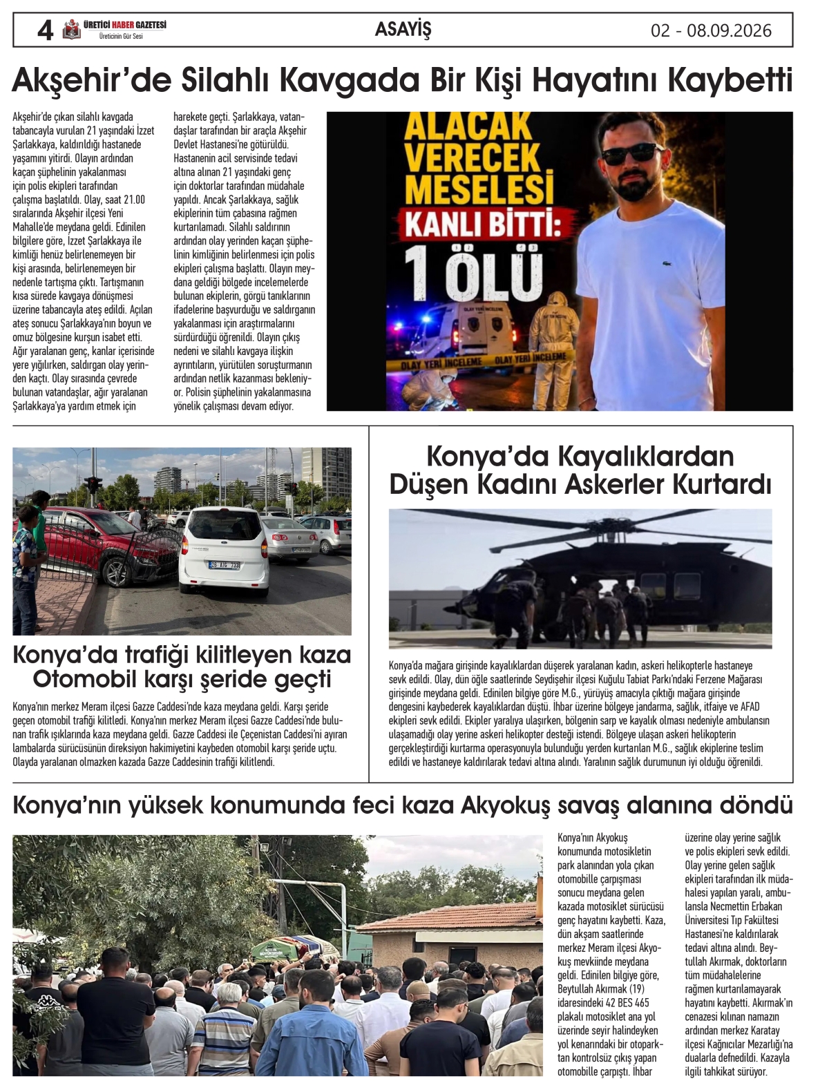 ÜRETİCİ  HABER  GAZETESİ  02.09.2026