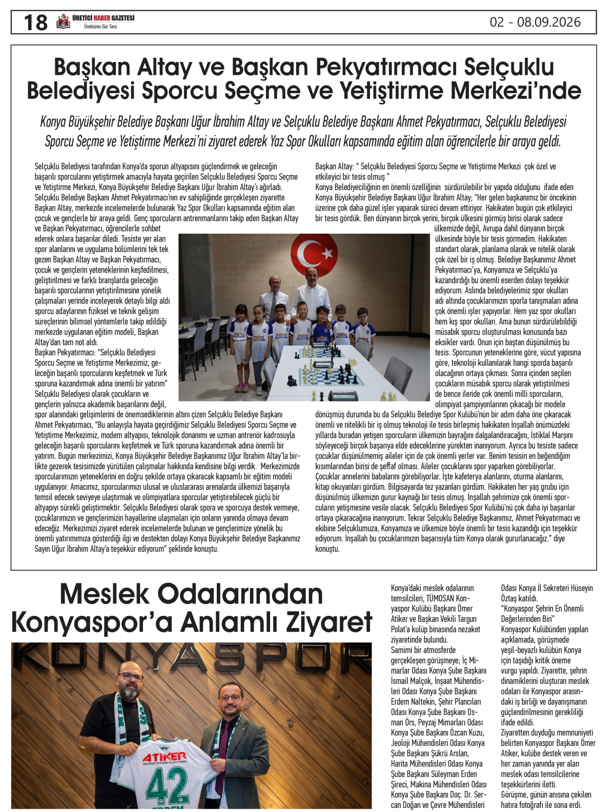 ÜRETİCİ  HABER  GAZETESİ  02.09.2026