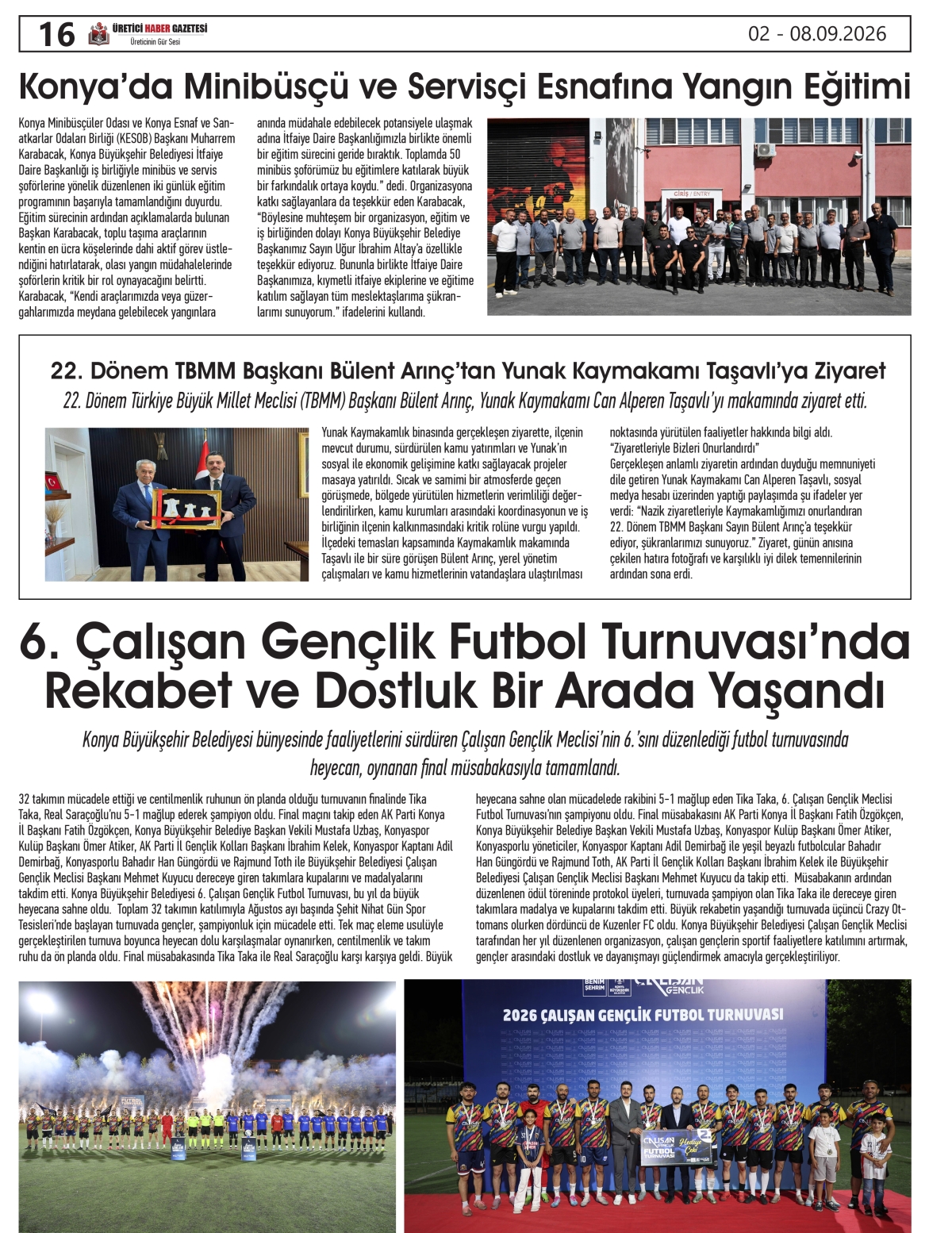 ÜRETİCİ  HABER  GAZETESİ  02.09.2026