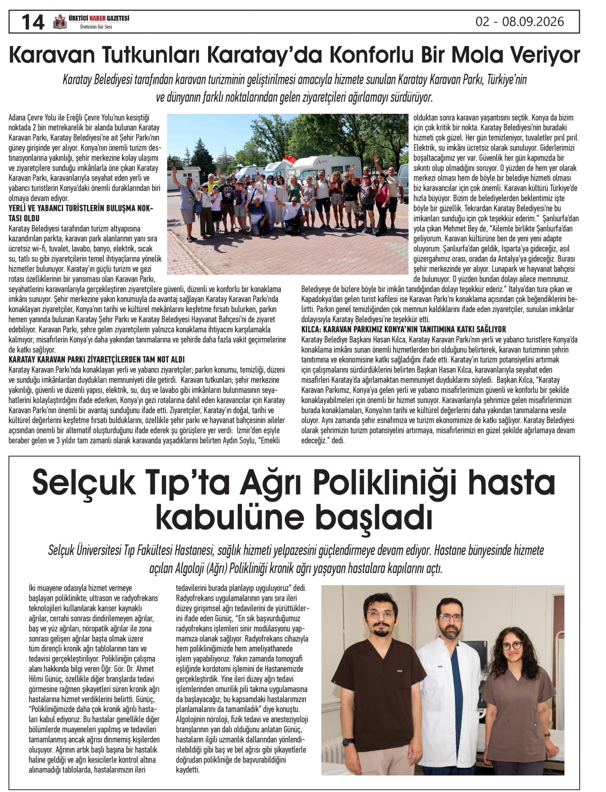 ÜRETİCİ  HABER  GAZETESİ  02.09.2026