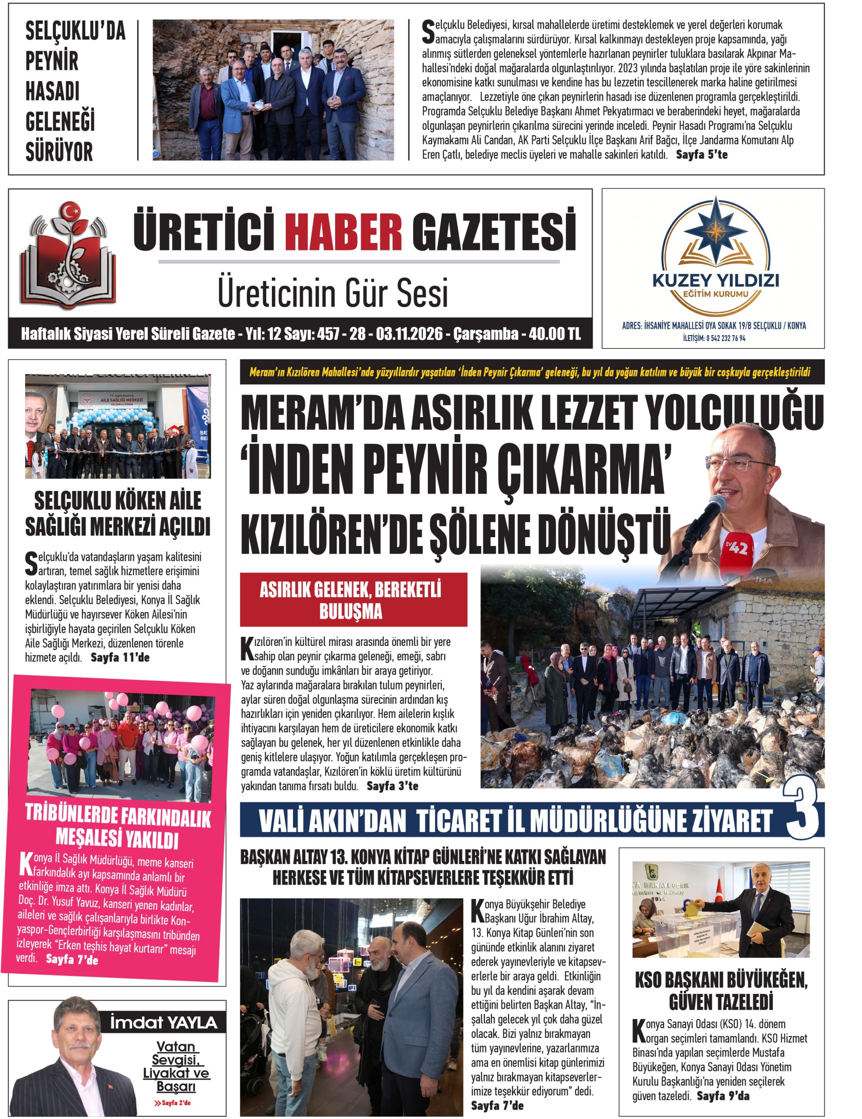 ÜRETİCİ HABER  GAZETESİ  28.10.2026