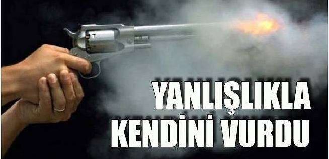 Kadın Yanlışlıkla Kendisini Vurdu