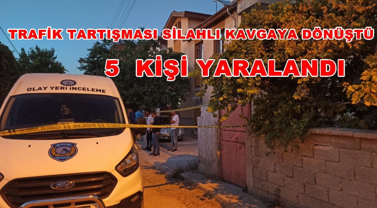 Konya'da Silahlı Kavga ; 5 Yaralı