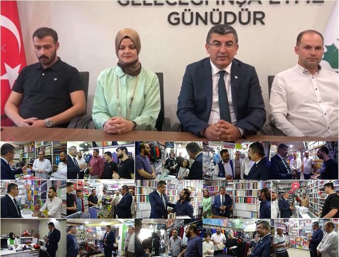 İl Başkanı Hasan Ekici Rampalı Çarşıda Esnaf Ziyareti Yaptı