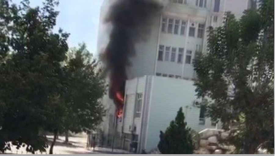 Konya'da  Sağlık merkezinde yangın paniği