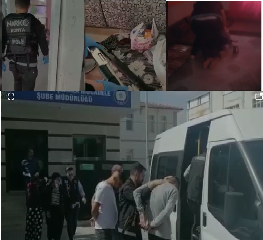 Konya'da Narkotik Polisinden Zehir Tacirlerine Operasyonu, 31 Tutuklama 