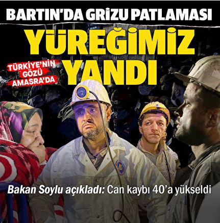Amasra'da patlama yaşanan maden ocağında can kaybı sayısı 40'a yükseldi