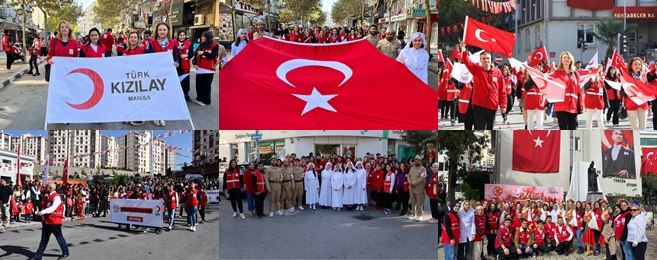 Kızılay Gönüllüleri Cumhuriyet Bayramı’nı Coşkuyla Kutluyor