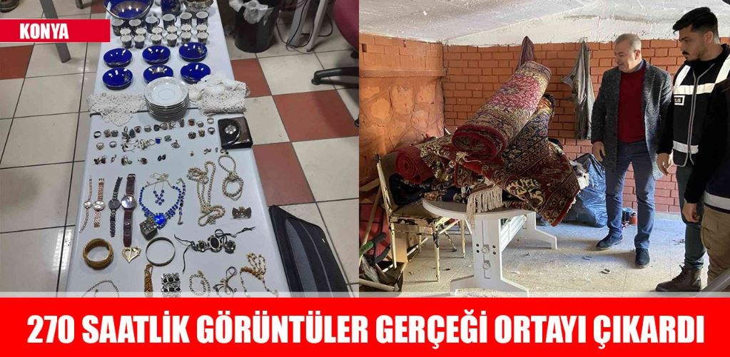 Konya'da yazlık villadan milyonluk hırsızlık