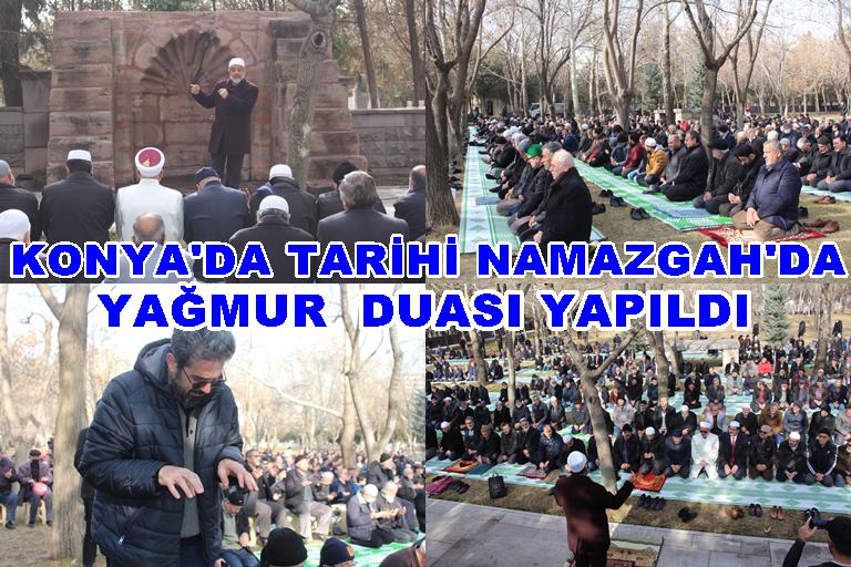 Konya'da  yağmur duası yapıldı