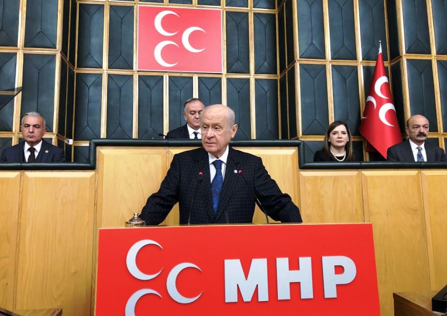  MHP Lideri Bahçeli  :  Hepsine Birden Meydan Okuyorum