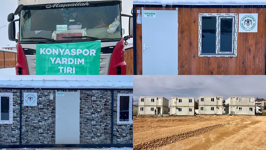 Konyaspor, deprem bölgesine yaşam merkezleri oluşturuyor