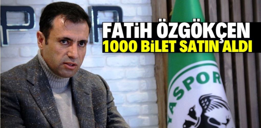 Konyaspor Başkanı Fatih Özgökçen 1000 bilet satın aldı