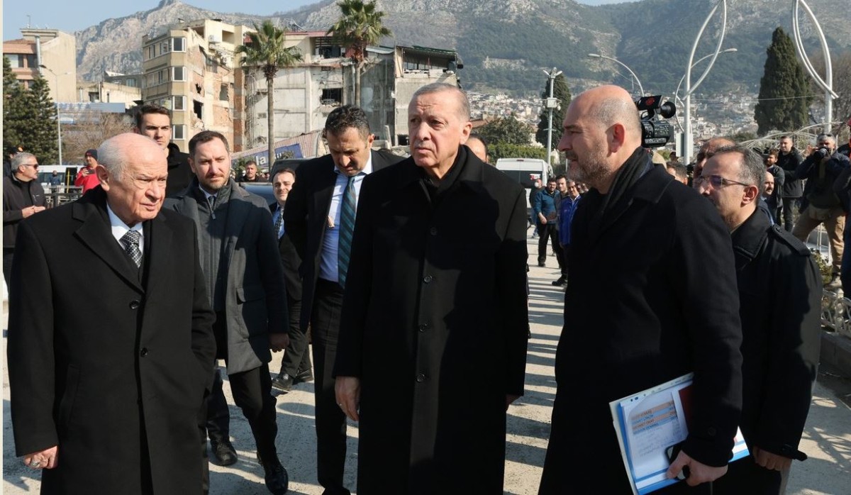 Cumhurbaşkanı Erdoğan ve MHP Lideri Bahçeli Hatay'da