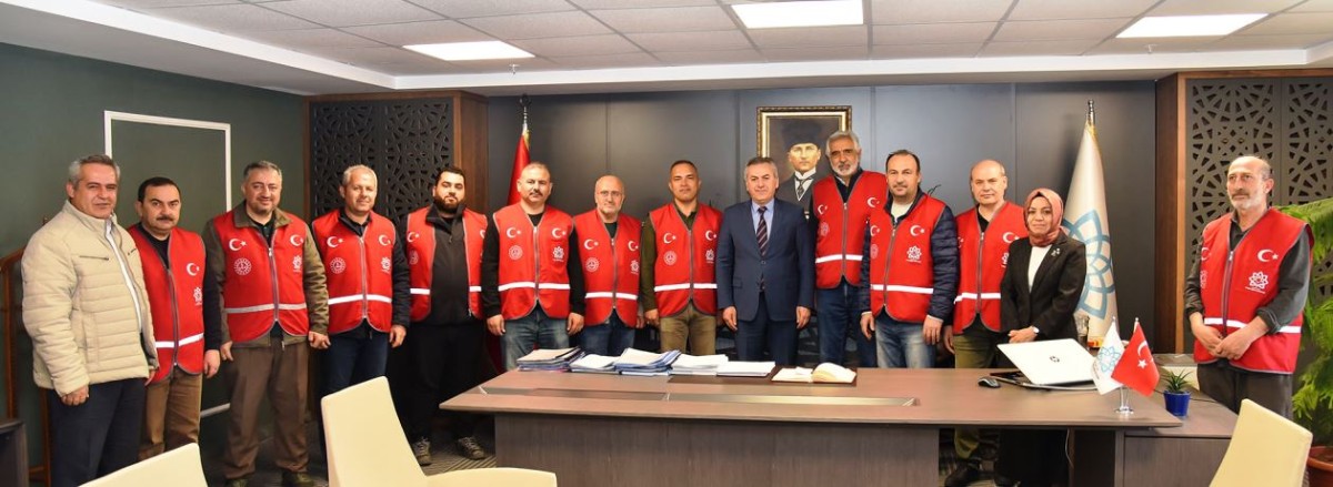  İl Milli Eğitim Müdürü Yiğit,sağlığı ve güvenliği ekibini Gaziantep’e uğurlandı