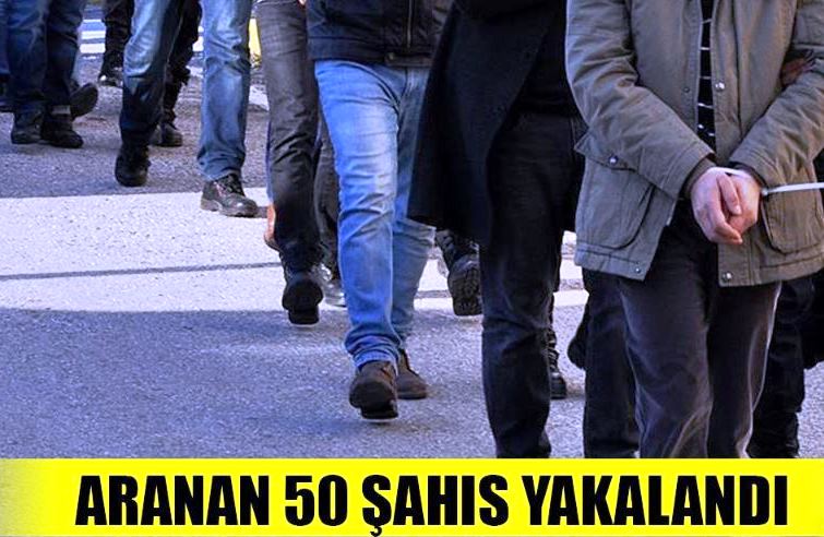 Konya’da Aranan 50 Şahıs Polisin Operasyonlarıyla Yakalandı