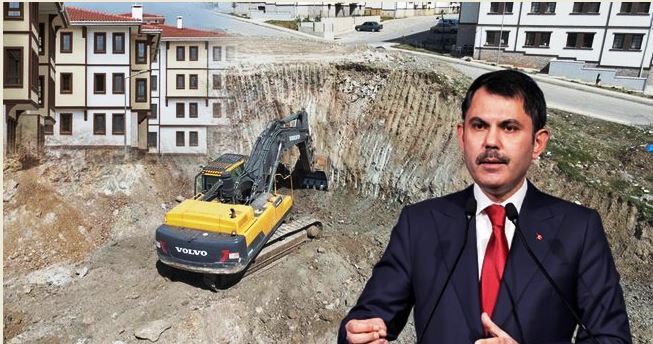 Bakan Kurum : '' Deprem Bölgesine İnşa Çalışmaları Başladı