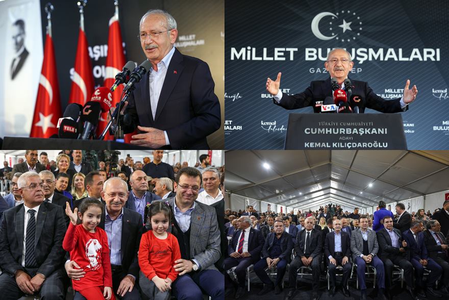 Cumhurbaşkanı Adayı Kemal Kılıçdaroğlu, Gaziantep’te 
