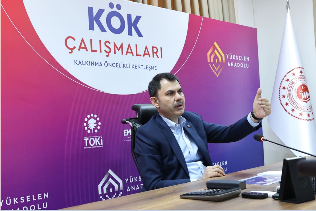 Bakan Murat Kurum’un Başkanlığında Kalkınma Öncelikli Kentleşme (Kök) Çalışmaları Toplantısı