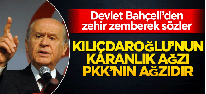 MHP Lideri Bahçeli: 'Kılıçdaroğlu'nun karanlık ağzı bölücü terör örgütü PKK'nın ağzıdır'