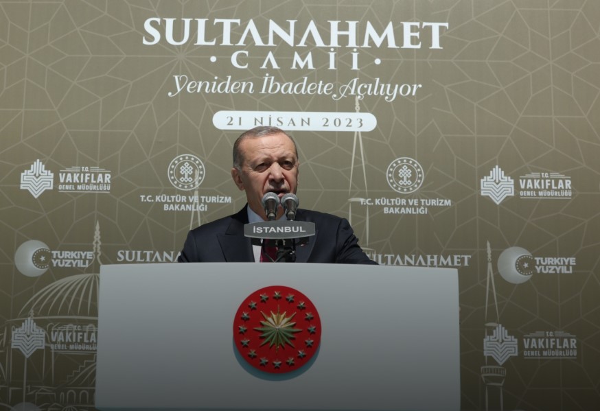 Cumhurbaşkanı Erdoğan: Ata yadigârı eserleri ihya etmek, bizim en başta gelen görevimizdir