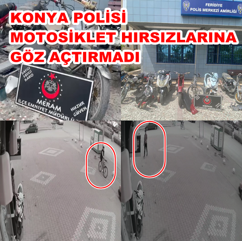Konya Polisi Motosiklet Hırsızlarına Göz Açtırmadı: 9 Gözaltı