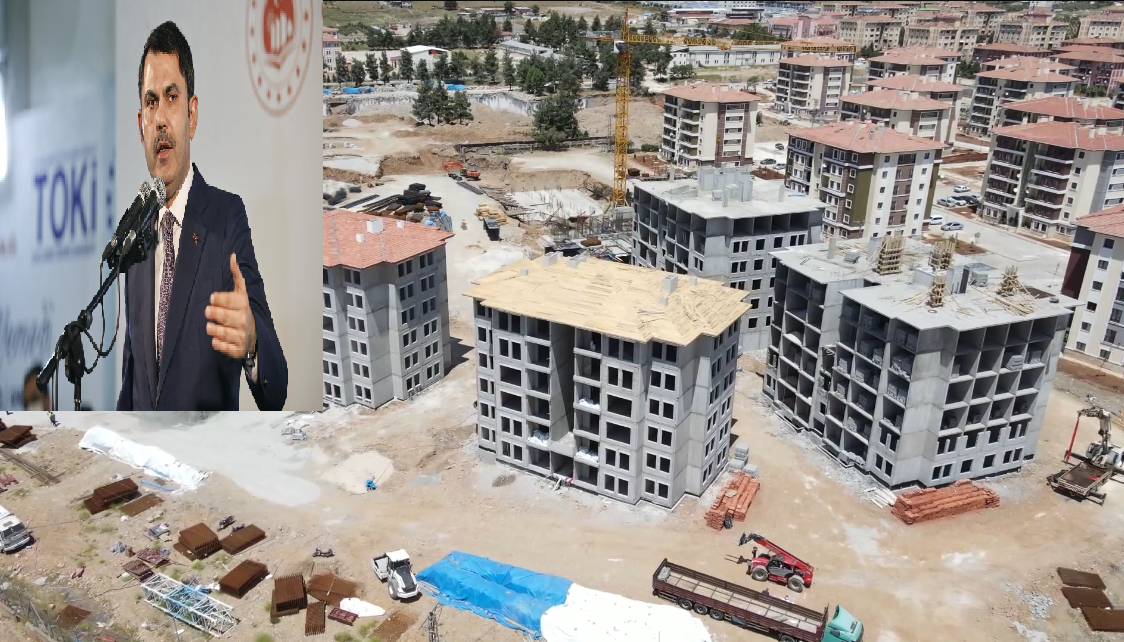  Bakan  Murat Kurum: ‘’Deprem Bölgesindeki Şantiyelerimizde Çalışmalar Tam Gaz’’